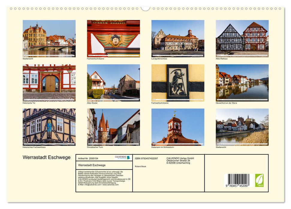 Werrastadt Eschwege (CALVENDO Premium Wandkalender 2026)