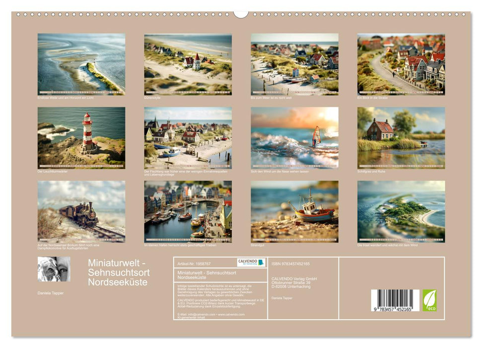 Miniaturwelt - Sehnsuchtsort Nordseeküste (CALVENDO Premium Wandkalender 2026)