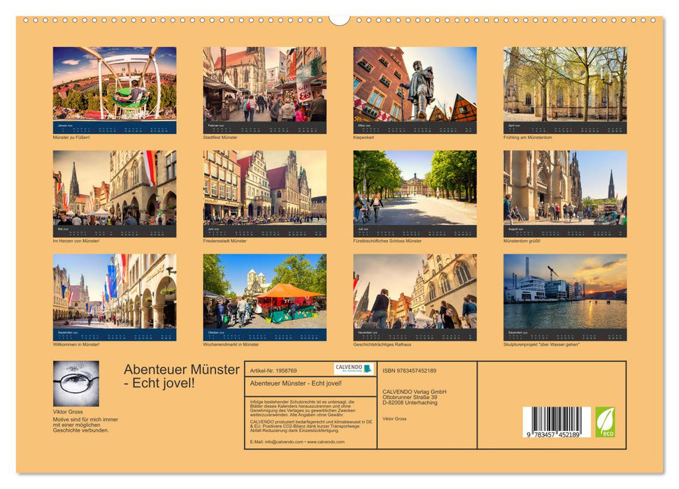 Abenteuer Münster - Echt jovel! (CALVENDO Premium Wandkalender 2026)