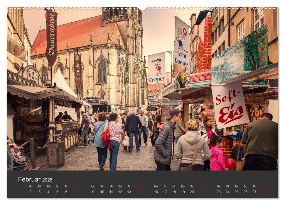 Abenteuer Münster - Echt jovel! (CALVENDO Premium Wandkalender 2026)
