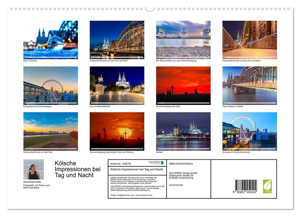 Kölsche Impressionen bei Tag und Nacht (CALVENDO Premium Wandkalender 2026)