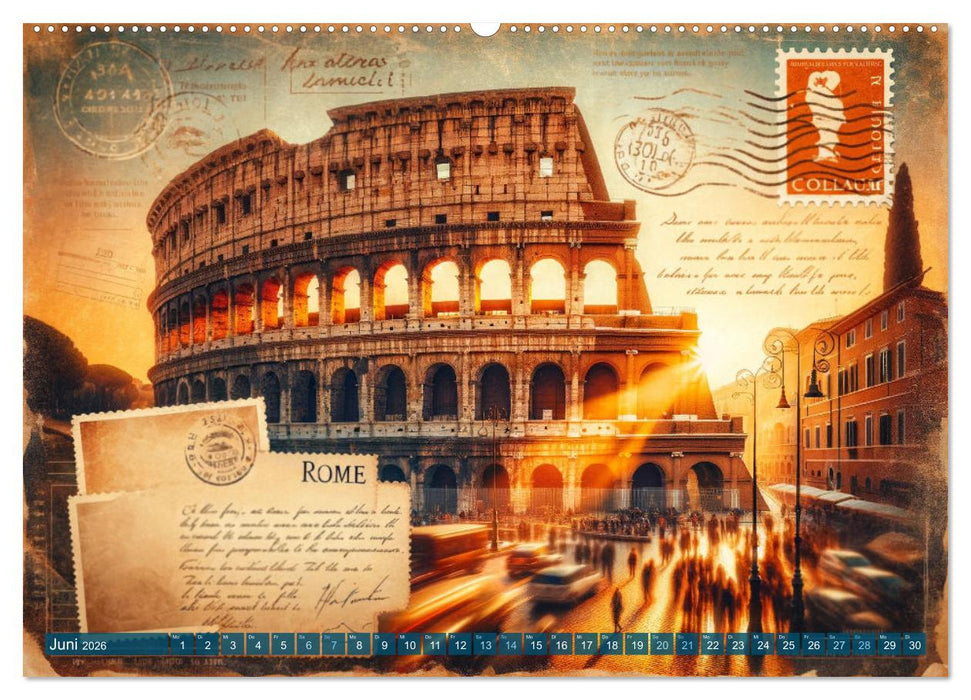 KI-Globetrotter: Mit künstlicher Intelligenz um die Welt (CALVENDO Premium Wandkalender 2026)