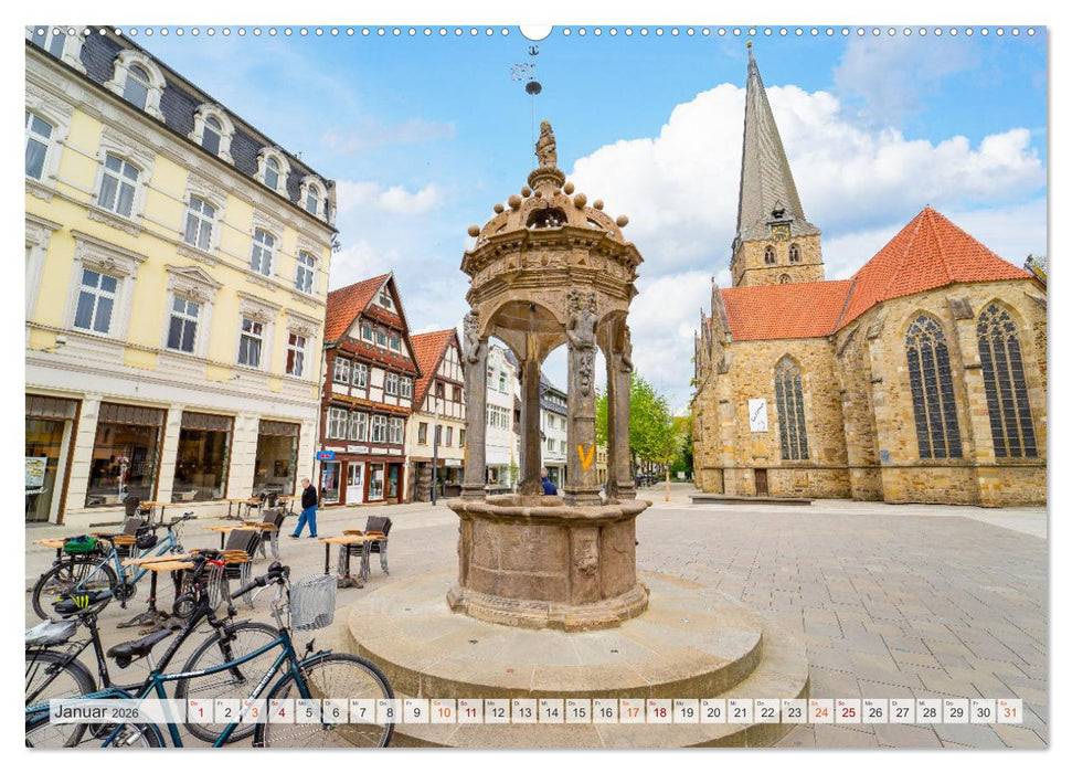 Herford Impressionen (CALVENDO Premium Wandkalender 2026)