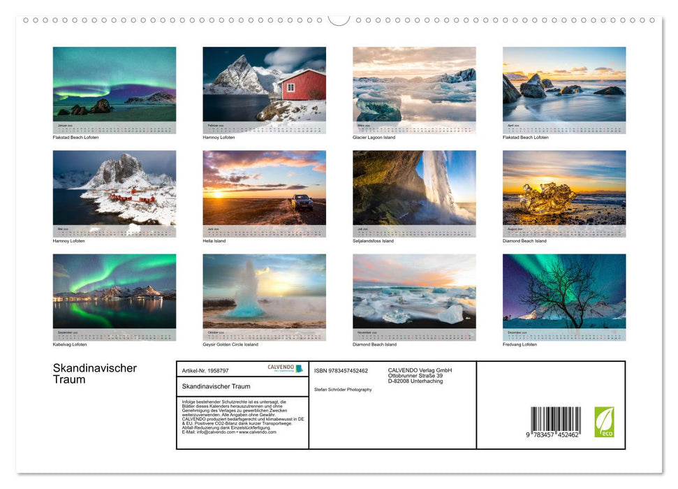 Skandinavischer Traum (CALVENDO Premium Wandkalender 2026)