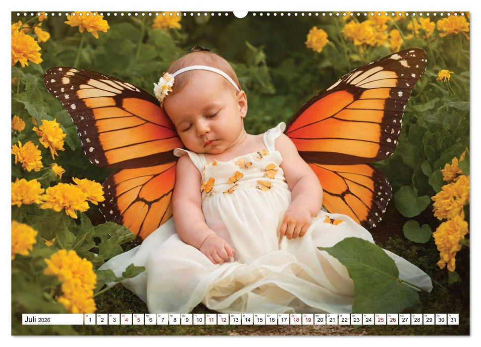 Zauberhaft schlafende Babies - Ruhig und friedlich (CALVENDO Premium Wandkalender 2026)