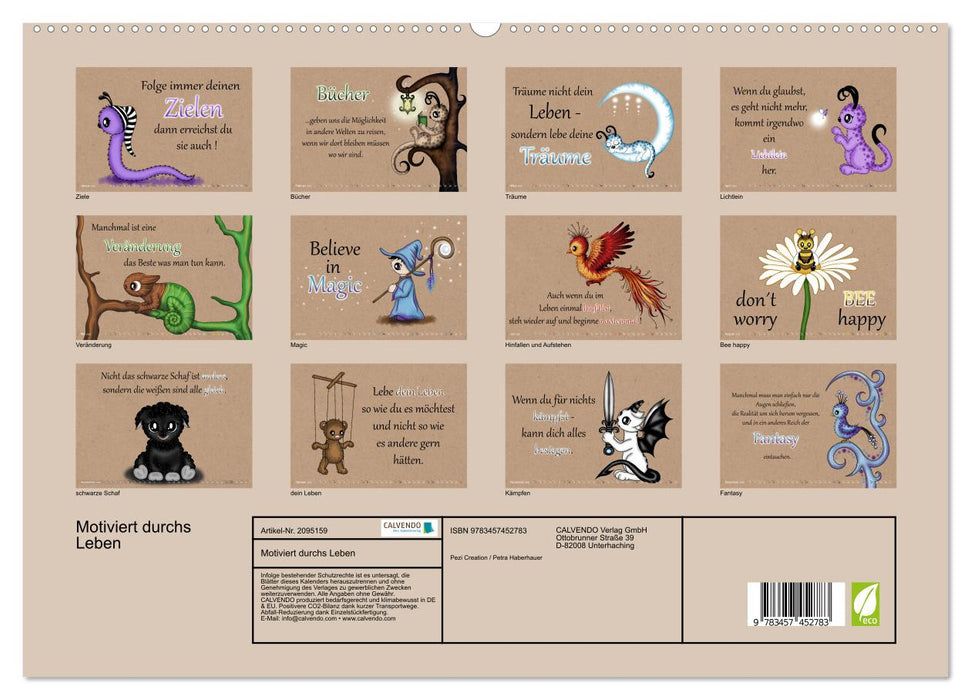Motiviert durchs Leben (CALVENDO Premium Wandkalender 2026)