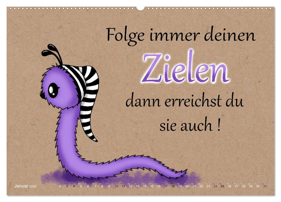 Motiviert durchs Leben (CALVENDO Premium Wandkalender 2026)