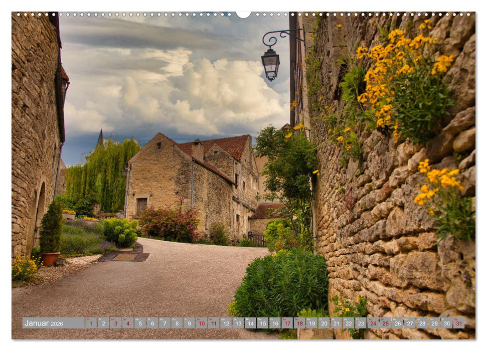 Zauberhaftes Burgund (CALVENDO Premium Wandkalender 2026)