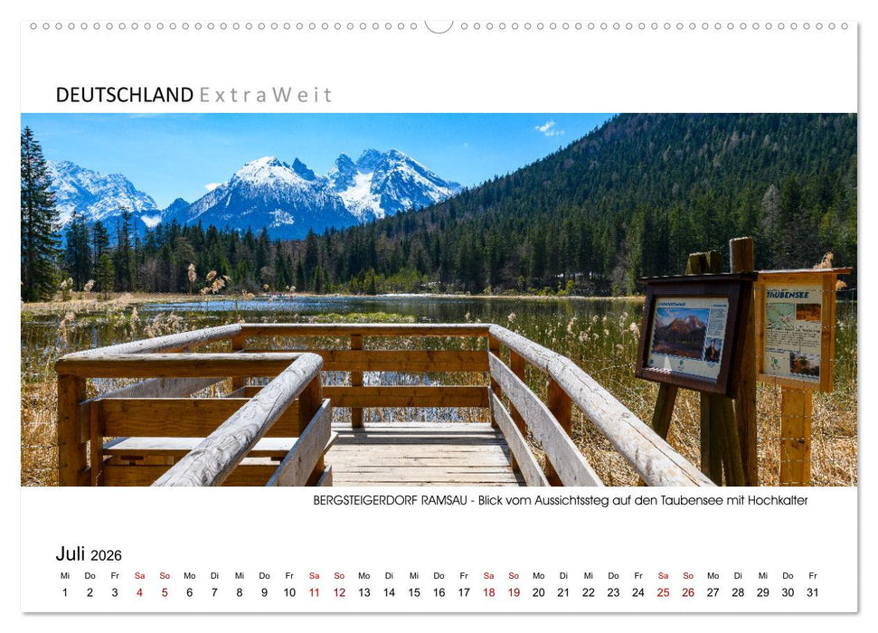 Bergsteigerdorf RAMSAU - Juwel im Berchtesgadener Land (CALVENDO Premium Wandkalender 2026)
