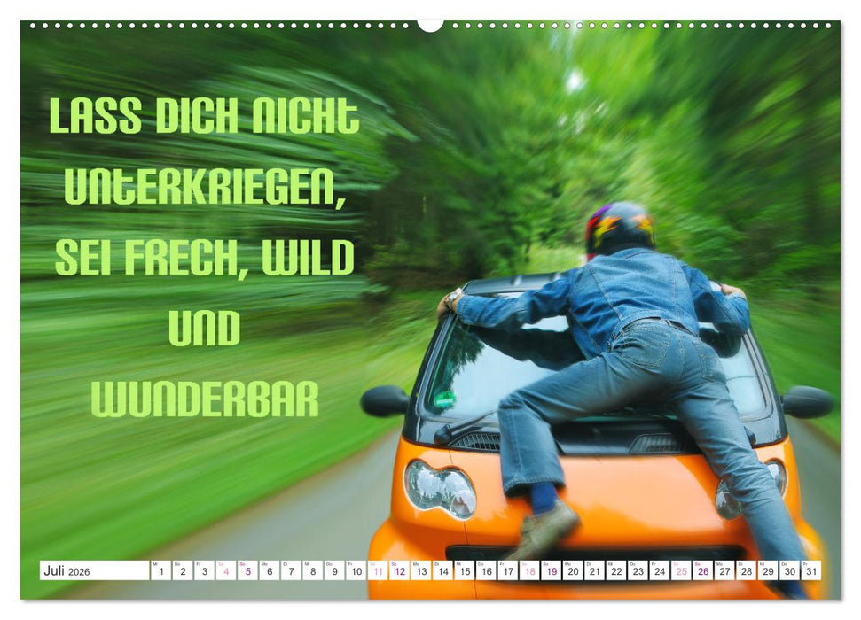 Heute schon Prinzen geküsst? Spruchkalender (CALVENDO Premium Wandkalender 2026)