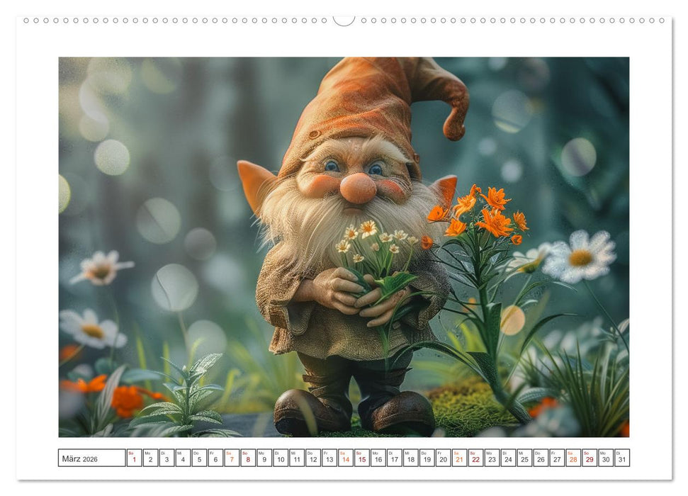 Auf den Spuren der Zwerge (CALVENDO Wandkalender 2026)
