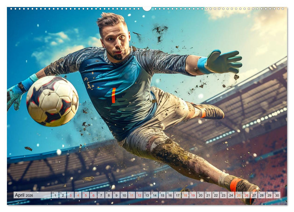 Fussball - Tormann in Aktion (CALVENDO Wandkalender 2026)
