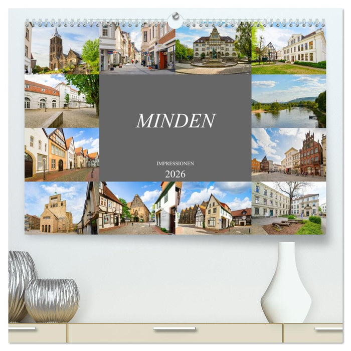 Minden Impressionen (CALVENDO Premium Wandkalender 2026)