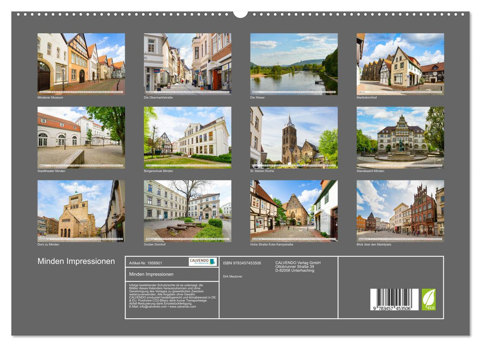Minden Impressionen (CALVENDO Premium Wandkalender 2026)
