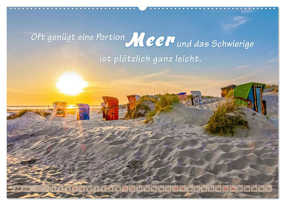 Sehnsucht zum Meer (CALVENDO Premium Wandkalender 2026)