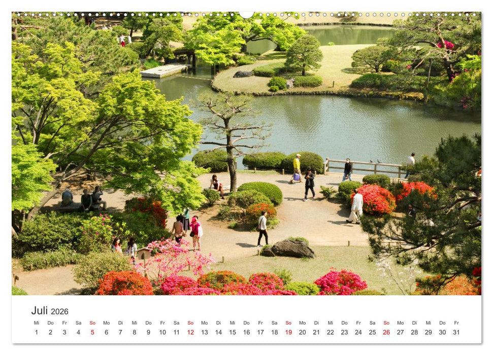Gärten in Japan (CALVENDO Premium Wandkalender 2026)