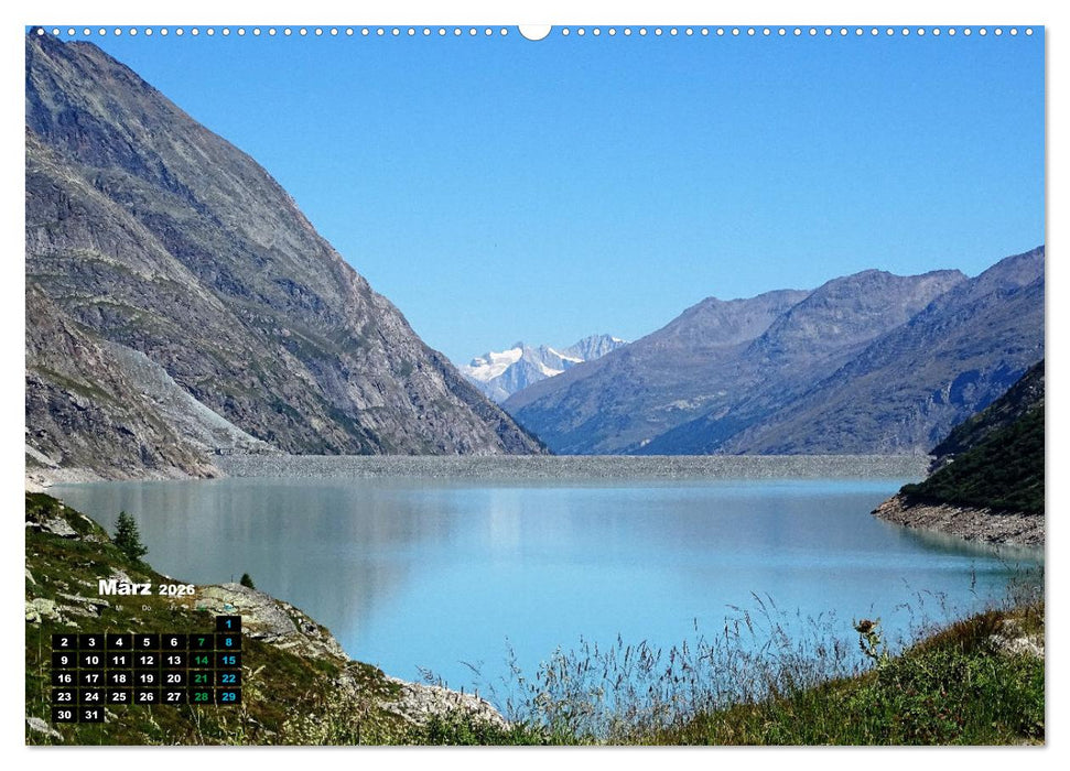 WANDERN - Spaziergänge für die Seele im Wallis / Schweiz (CALVENDO Premium Wandkalender 2026)