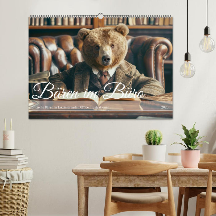 Bären im Büro (CALVENDO Wandkalender 2026)