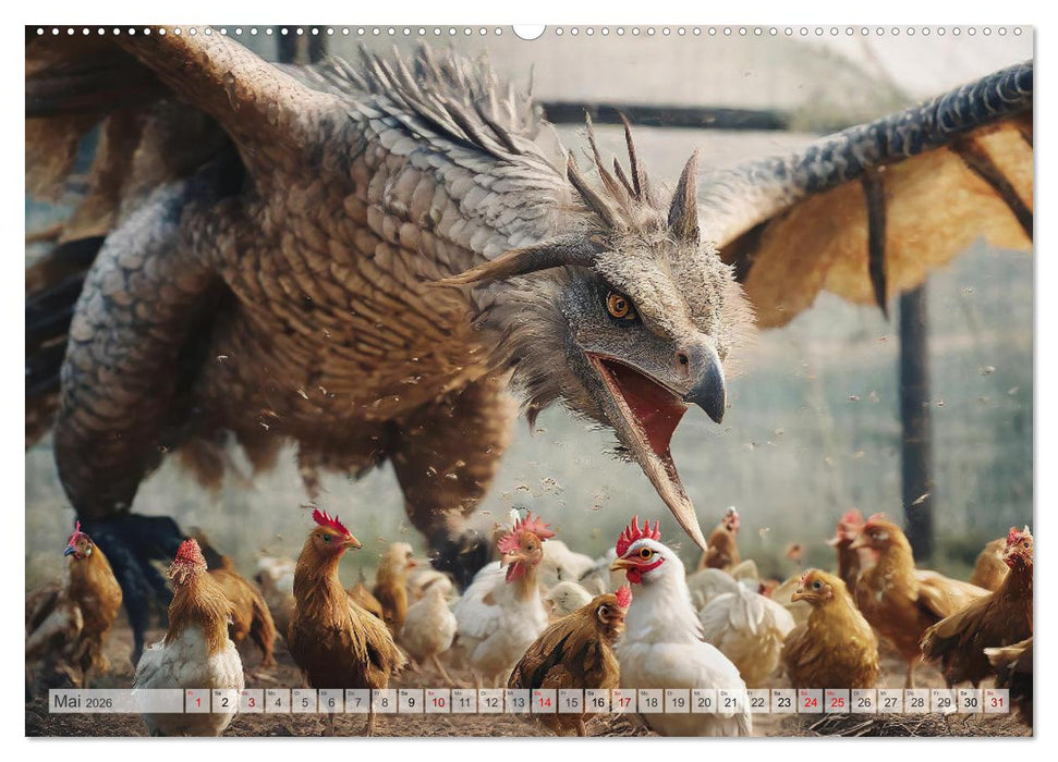 Drachen - Herrscher der Welt (CALVENDO Wandkalender 2026)