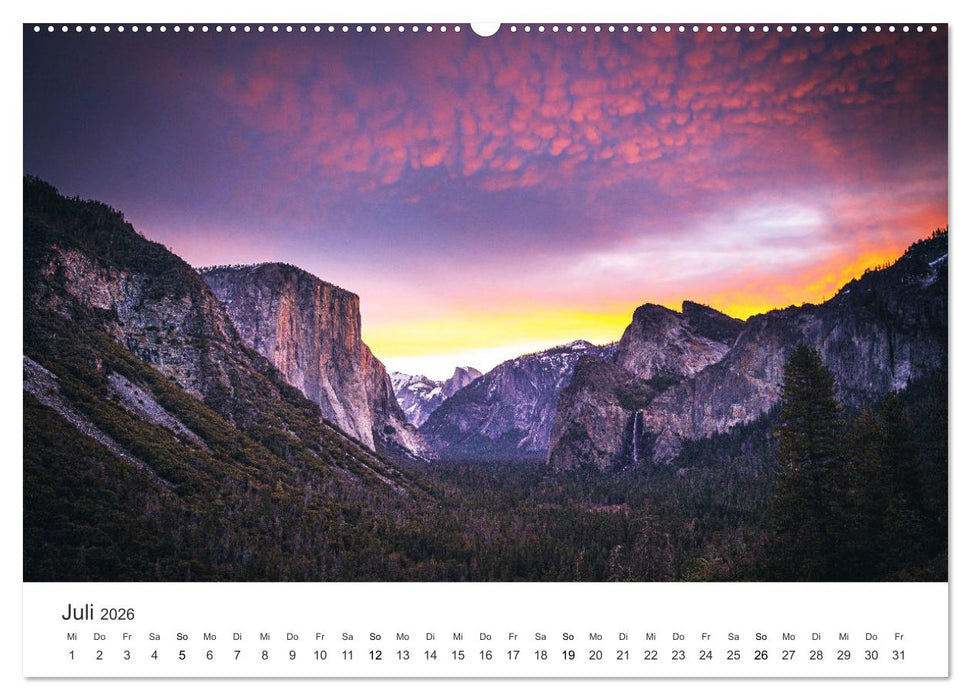 Yosemite - Einzigartige Naturspektakel (CALVENDO Premium Wandkalender 2026)