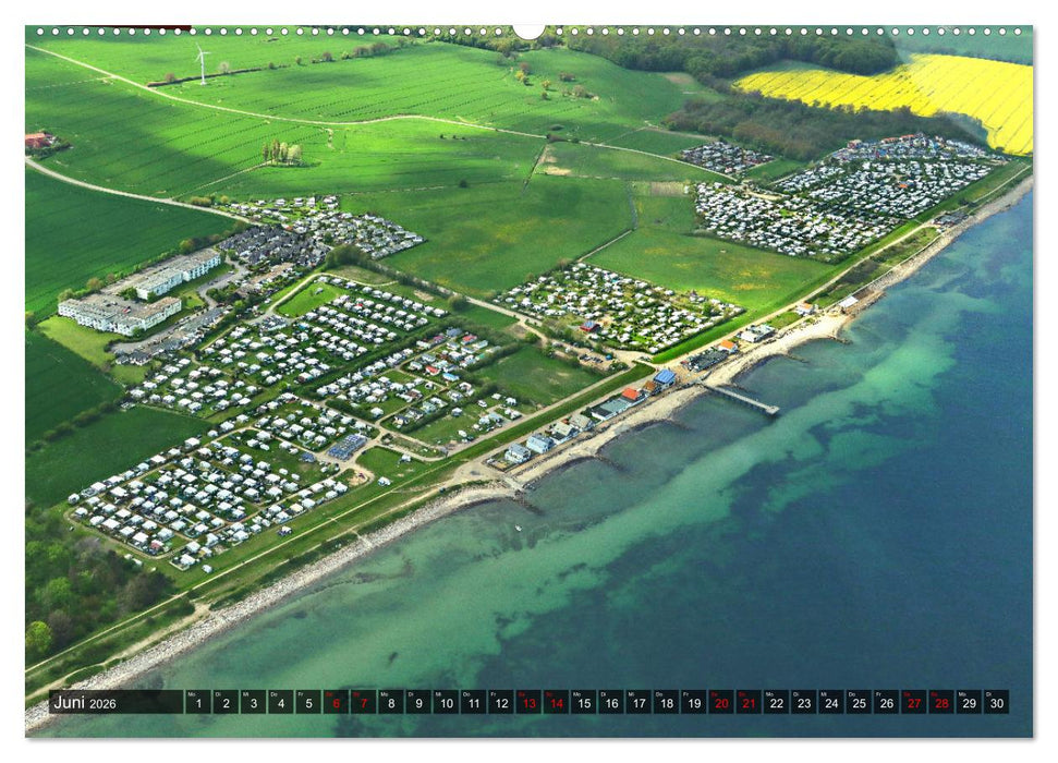 Flugroute Ostsee Bäder (CALVENDO Premium Wandkalender 2026)