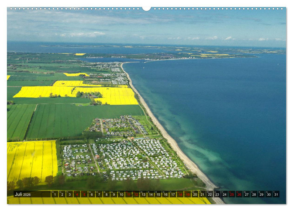 Flugroute Ostsee Bäder (CALVENDO Premium Wandkalender 2026)