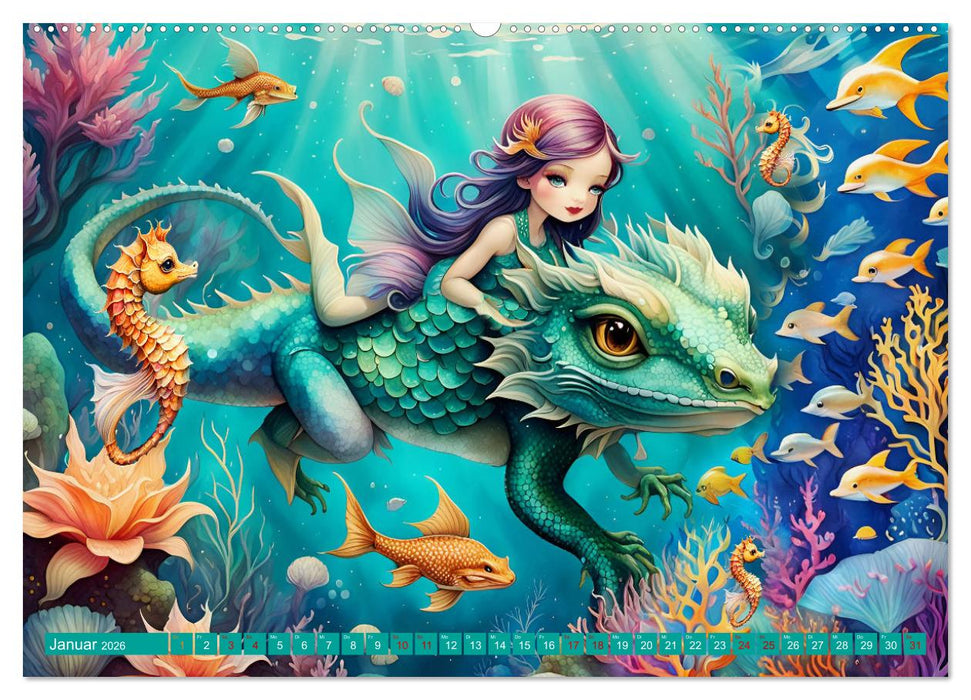 Verzauberte Unterwasserwelt (CALVENDO Premium Wandkalender 2026)