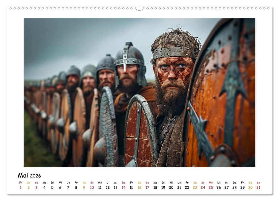 Wikinger - mutige Krieger (CALVENDO Wandkalender 2026)
