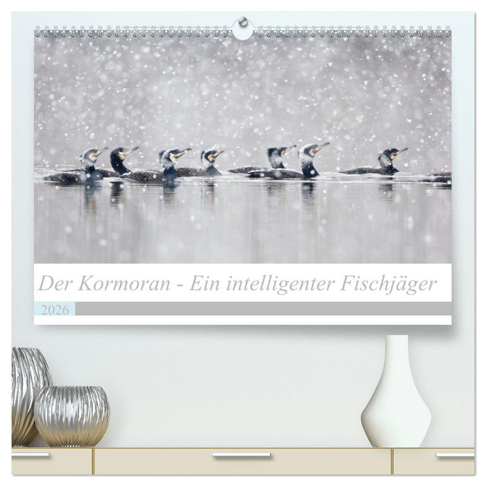 Der Kormoran - Ein intelligenter Fischjäger (CALVENDO Premium Wandkalender 2026)