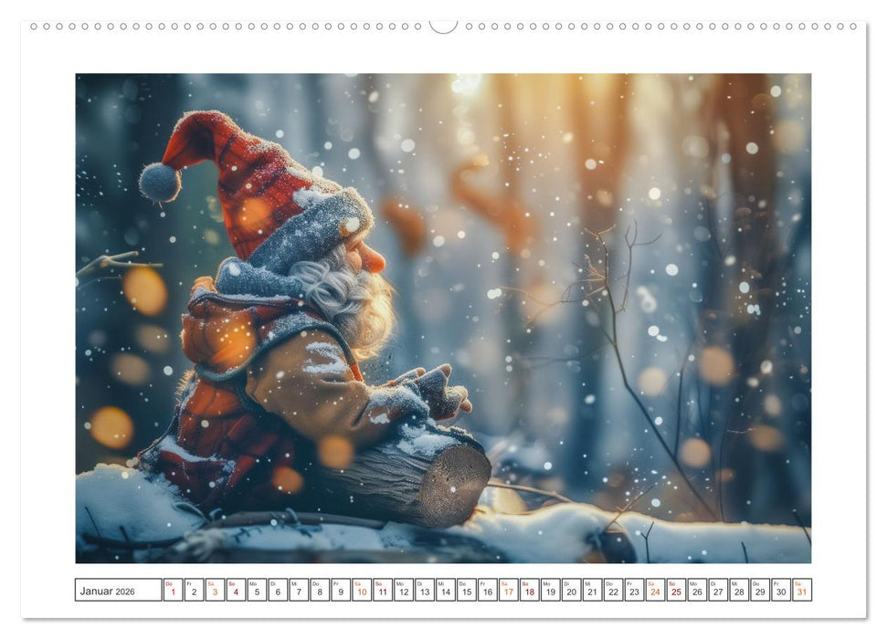 Auf den Spuren der Zwerge (CALVENDO Premium Wandkalender 2026)