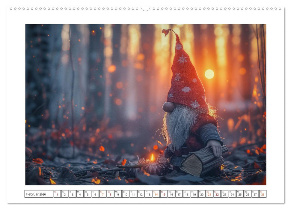 Auf den Spuren der Zwerge (CALVENDO Premium Wandkalender 2026)