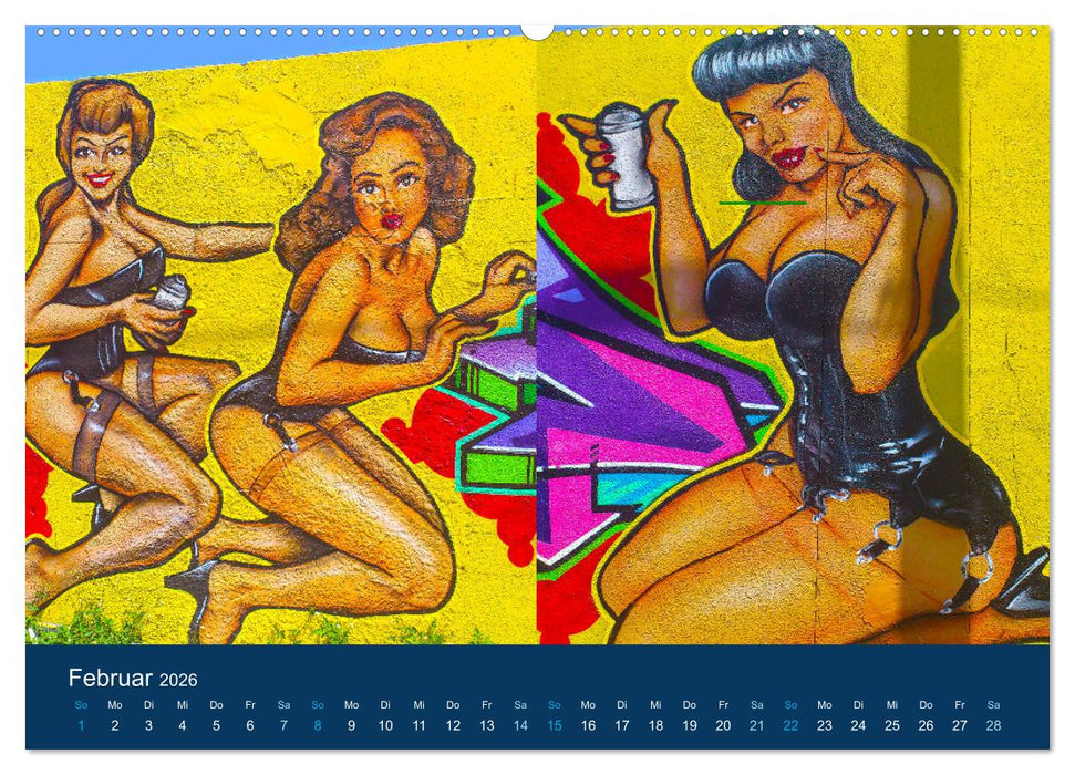 Miami Graffiti (CALVENDO Premium Wandkalender 2026)