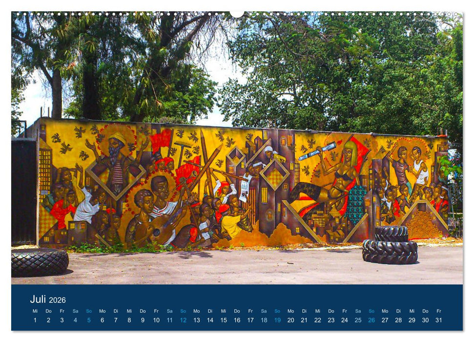 Miami Graffiti (CALVENDO Premium Wandkalender 2026)