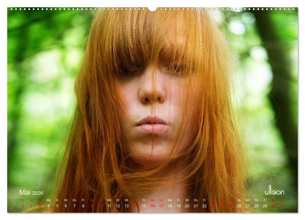 REDHEADS - Portrait aus dem Paradies (CALVENDO Premium Wandkalender 2026)