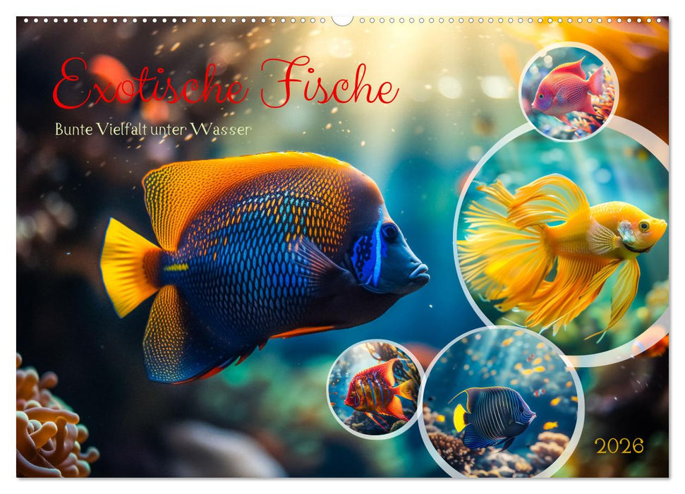 Exotische Fische (CALVENDO Wandkalender 2026)