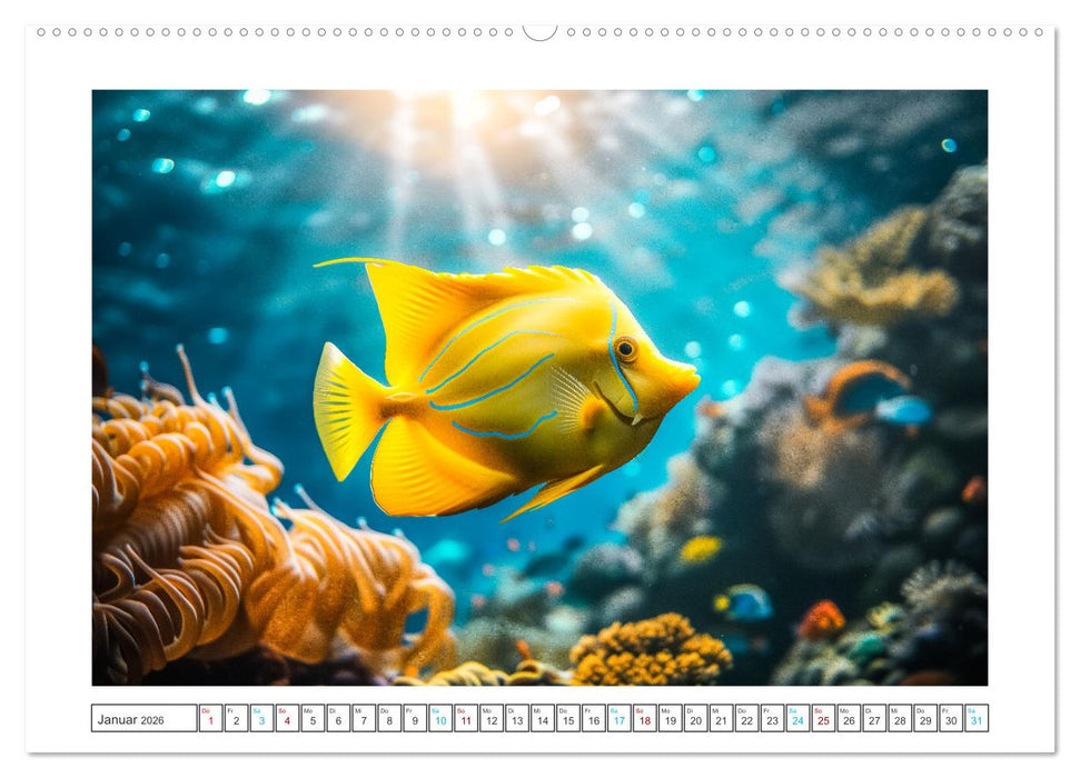 Exotische Fische (CALVENDO Wandkalender 2026)
