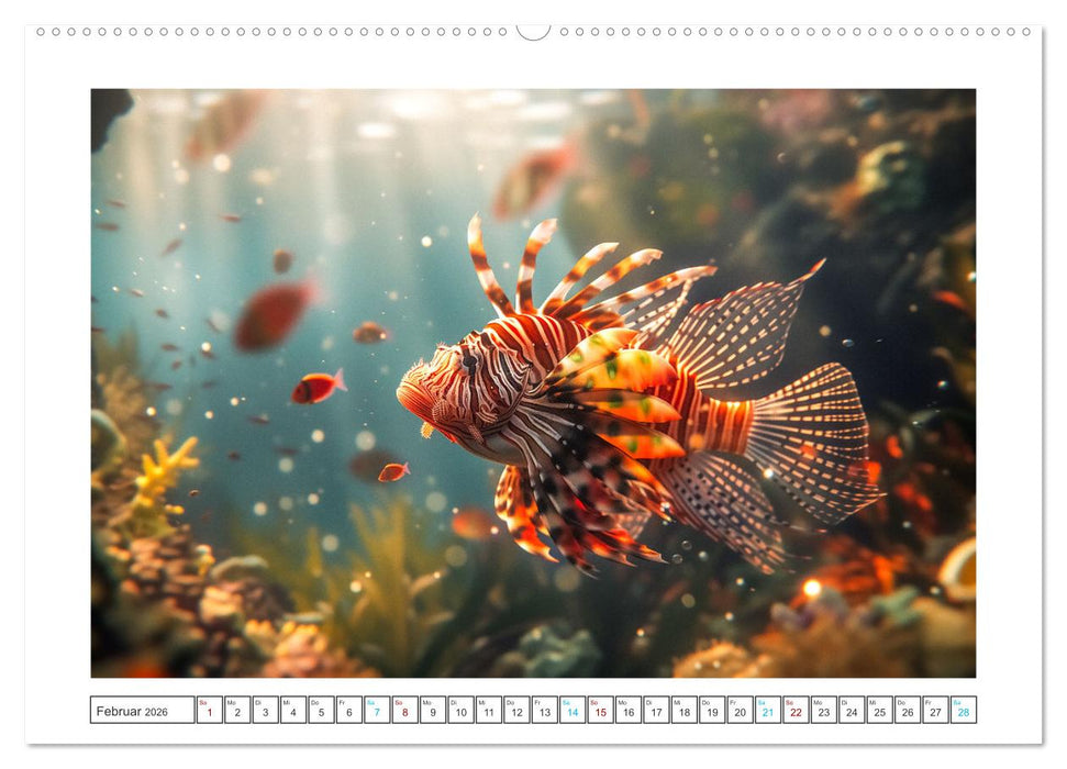 Exotische Fische (CALVENDO Wandkalender 2026)