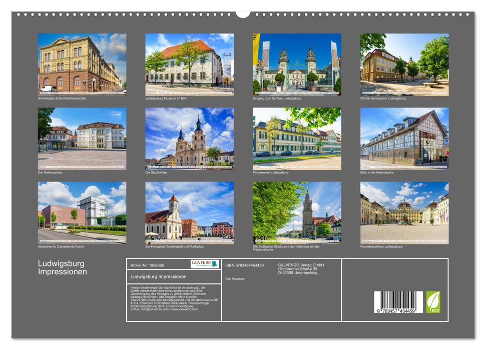 Ludwigsburg Impressionen (CALVENDO Wandkalender 2026)