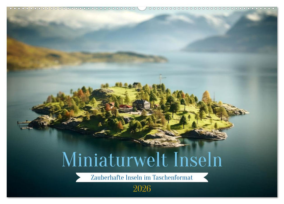 Miniaturwelt Inseln (CALVENDO Wandkalender 2026)