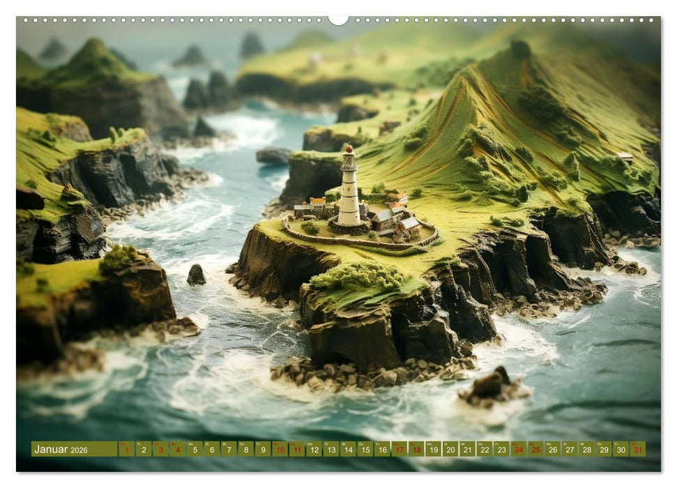 Miniaturwelt Inseln (CALVENDO Wandkalender 2026)