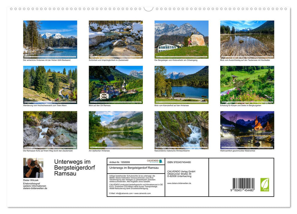 Unterwegs im Bergsteigerdorf Ramsau (CALVENDO Premium Wandkalender 2026)