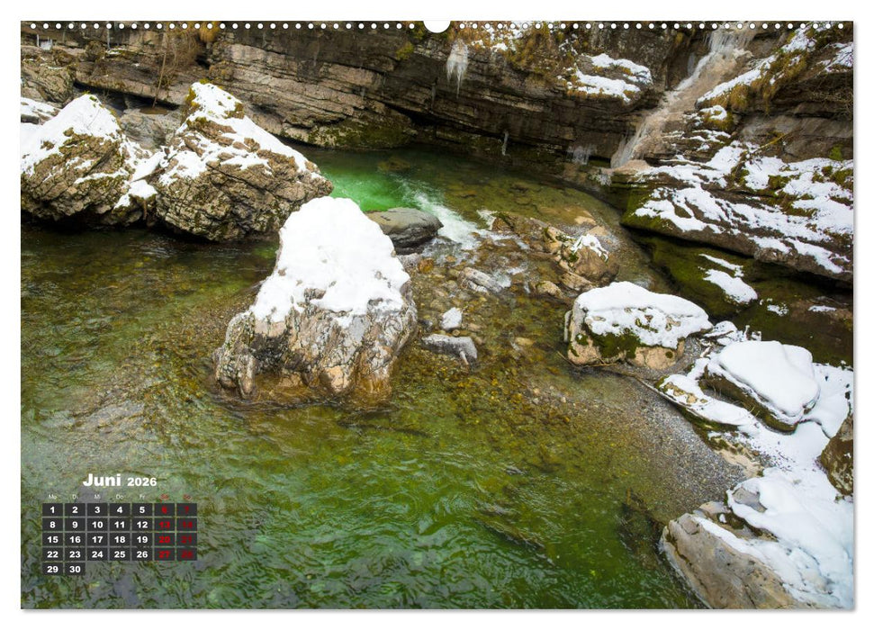 Winterzauber in der Breitachklamm bei Oberstdorf (CALVENDO Wandkalender 2026)