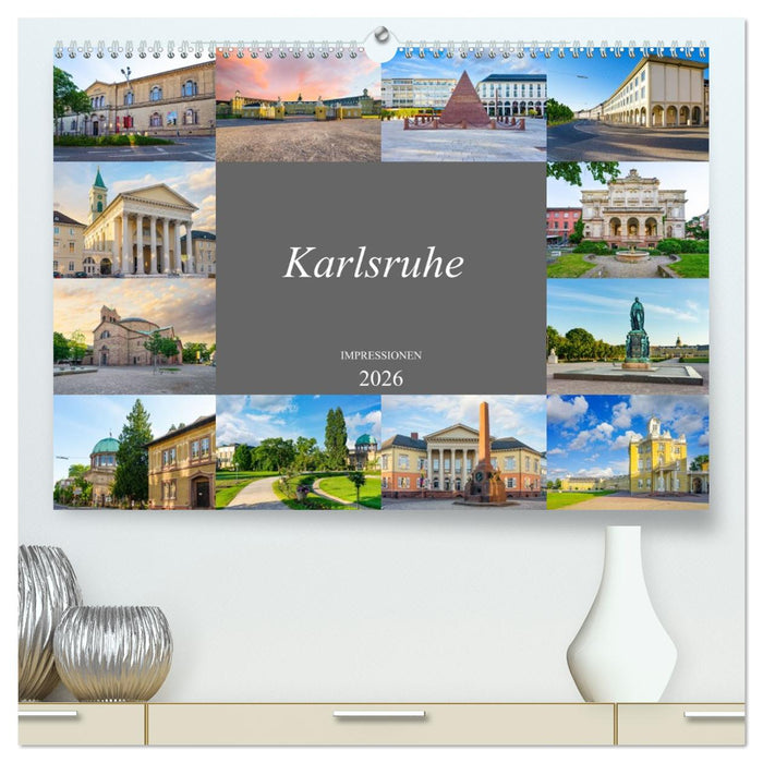 Karlsruhe Impressionen (CALVENDO Premium Wandkalender 2026)