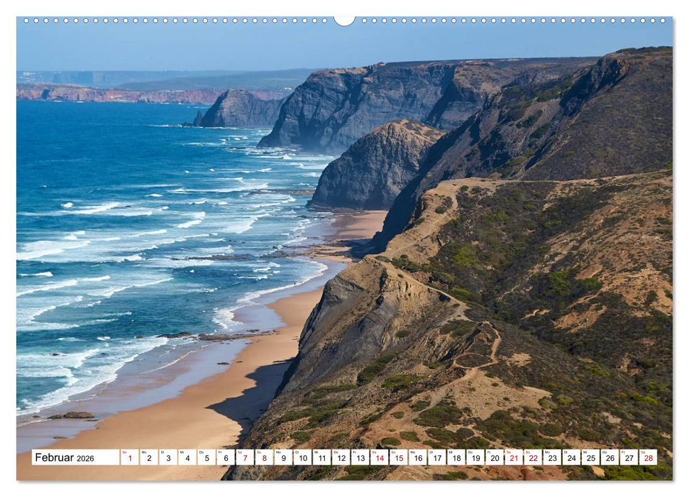 Algarve - Die wilde Westküste Costa Vicentina (CALVENDO Premium Wandkalender 2026)