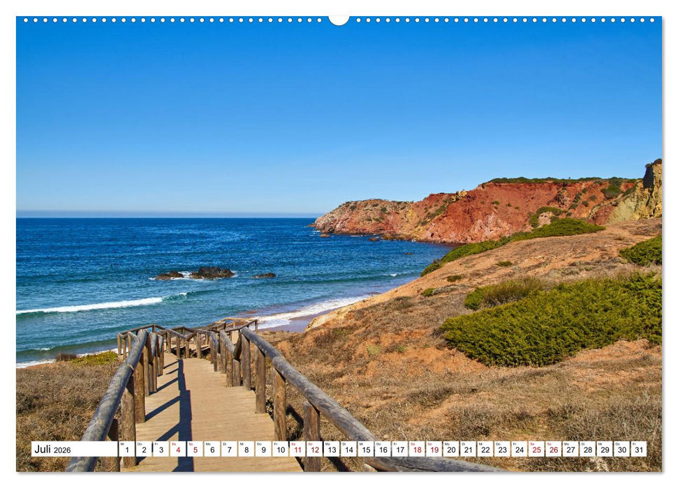 Algarve - Die wilde Westküste Costa Vicentina (CALVENDO Premium Wandkalender 2026)