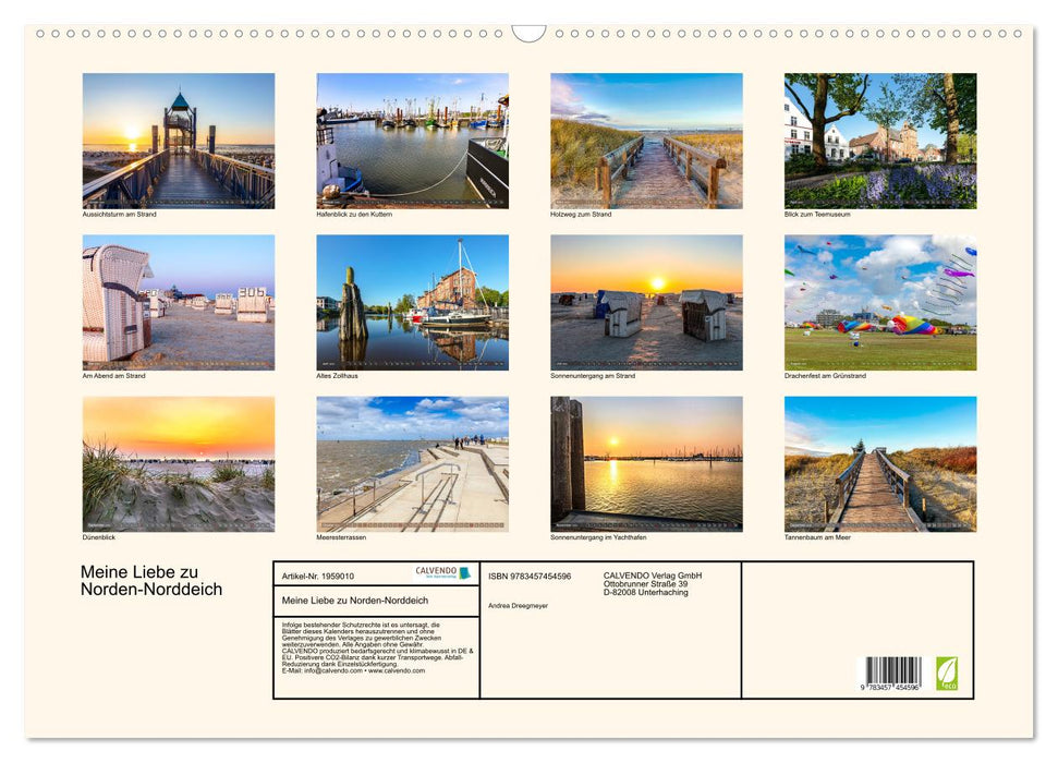 Meine Liebe zu Norden-Norddeich (CALVENDO Wandkalender 2026)