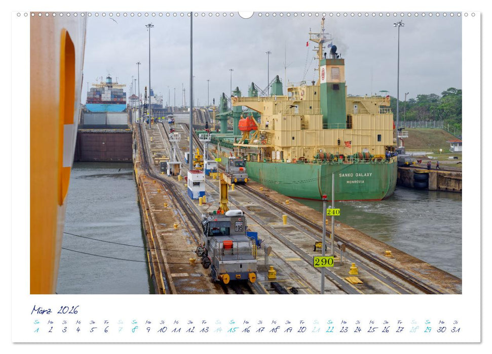 PANAMA-KANAL: Drahtseilakt-Bilder (CALVENDO Premium Wandkalender 2026)