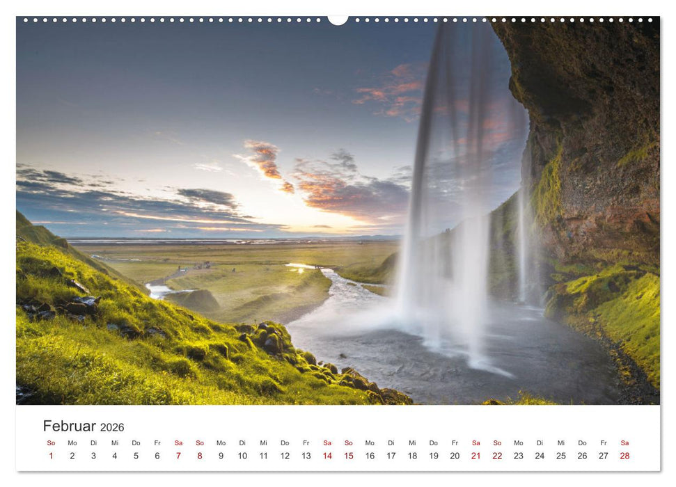 Sommer in Island (CALVENDO Premium Wandkalender 2026)