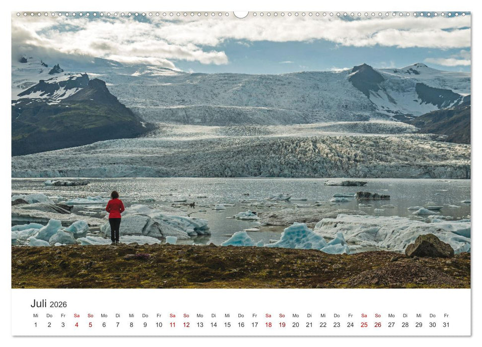 Sommer in Island (CALVENDO Premium Wandkalender 2026)