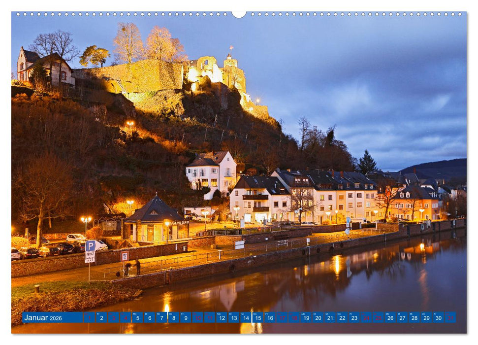Idyllisches Saarburg (CALVENDO Premium Wandkalender 2026)